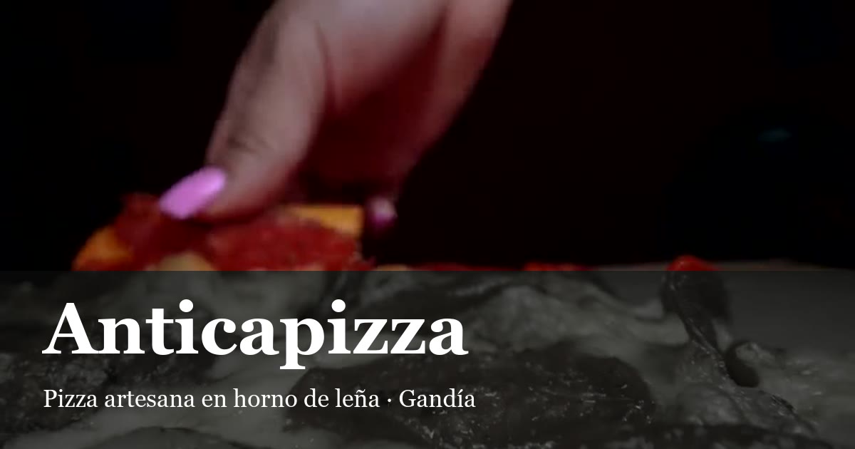 Anticapizza en Gandia